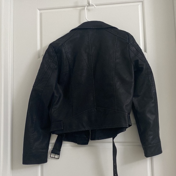 NWT JACK By BB DAKOTA Black Faux Leather Jacket Size Medium - Picture 3 of 6